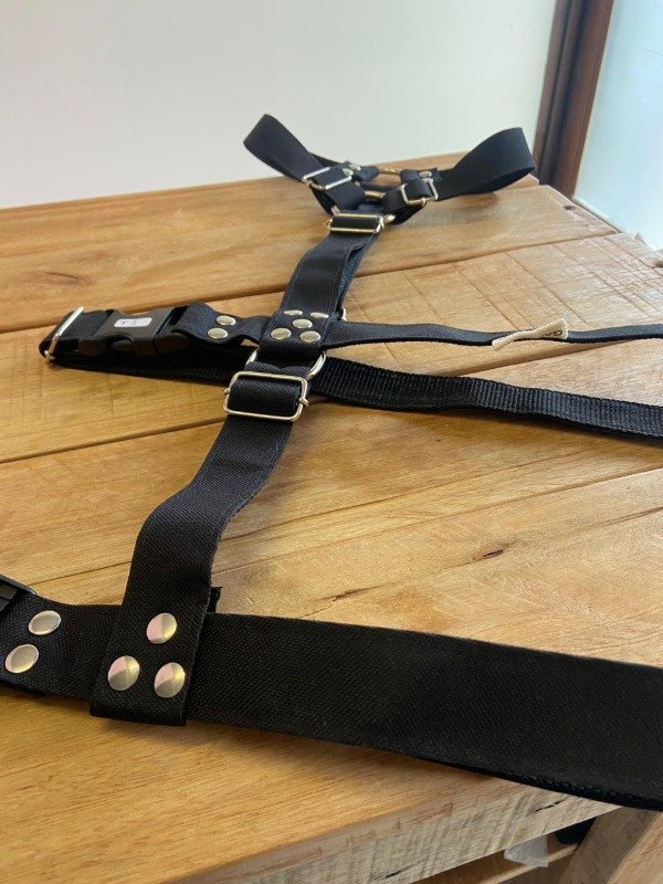 Producto - Pretal en H Triple agarre Cordura Negro