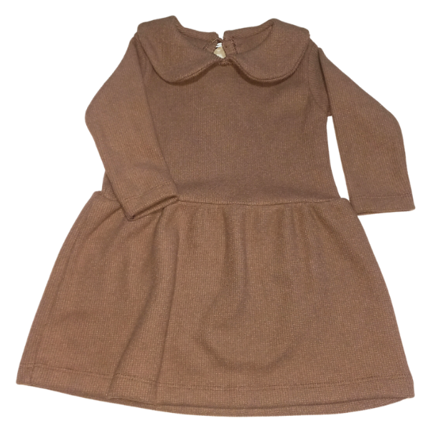 Producto - Vestido manga larga wafle marrón