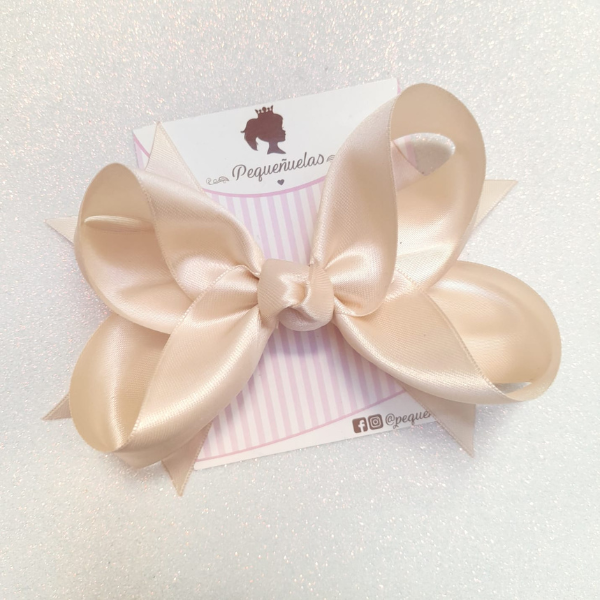Maxi moño alice 12 cm crudo