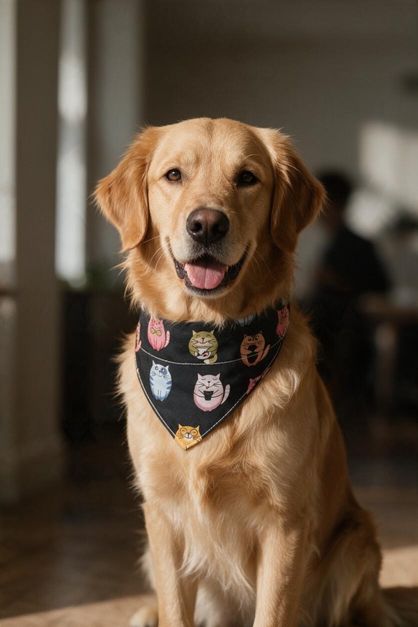 Producto - COLLAR PAÑUELO ESTAMPADO REGULABLE HASTA 40cm - 4