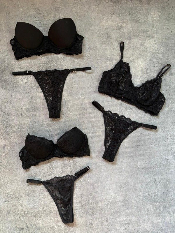 Producto - Pack x3 total black