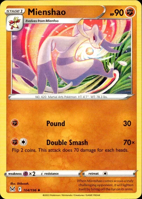 Producto - Mienshao - 104/196 - Lost Origin