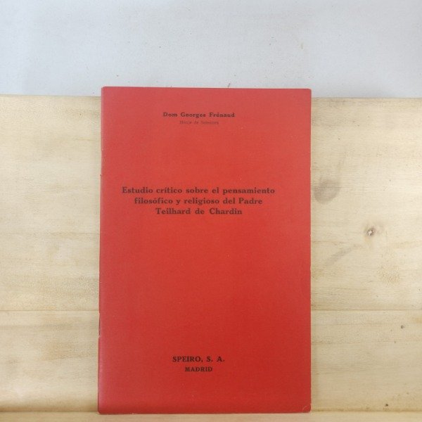 Producto - DOM GEORGES FRÉNAUD - CRÍTICA A TEILHARD DE CHARDIN
