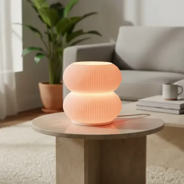 Producto - Velador nórdico esfera rosa