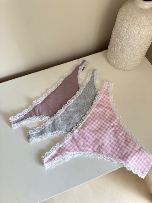 Producto - Pack less fija algodón puntilla x3 - 0