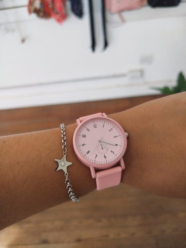 Producto - Reloj full pink