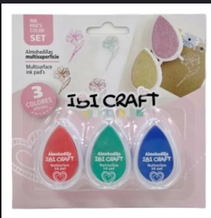 Producto - ALMOHADILLAS DE COLORES 45x33mm. SET 3 COL PASTEL