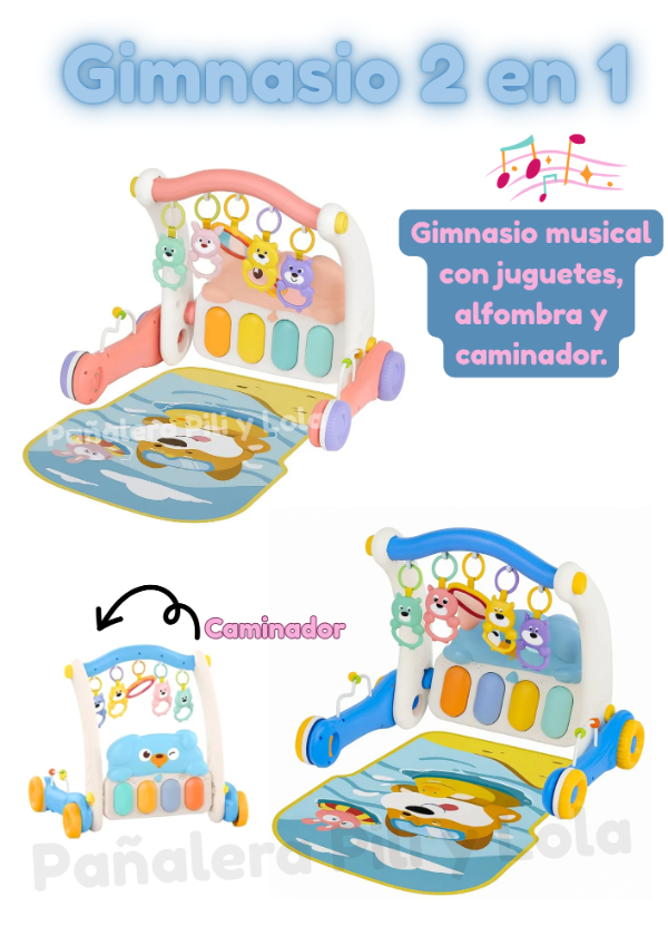 Producto - Gimnasio 2 en 1 caminador Baby Gus