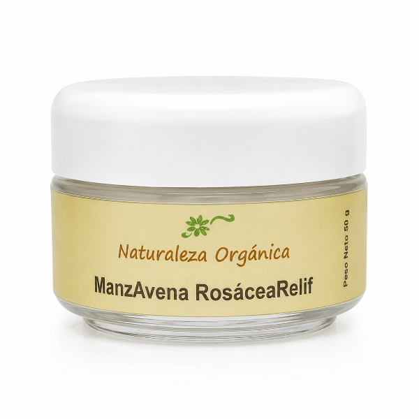 Producto - Crema Natural Manzanilla y Avena ManzAvena Relief Piel Sensible Rostro