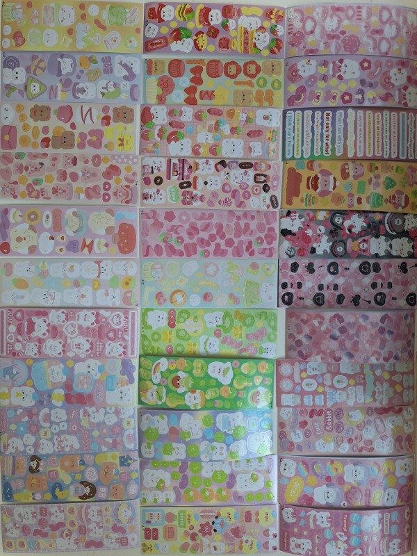 Producto - Pack 5 Planchas de Stickers Holograficos