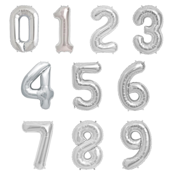 Producto - Globos numero 32" plateado