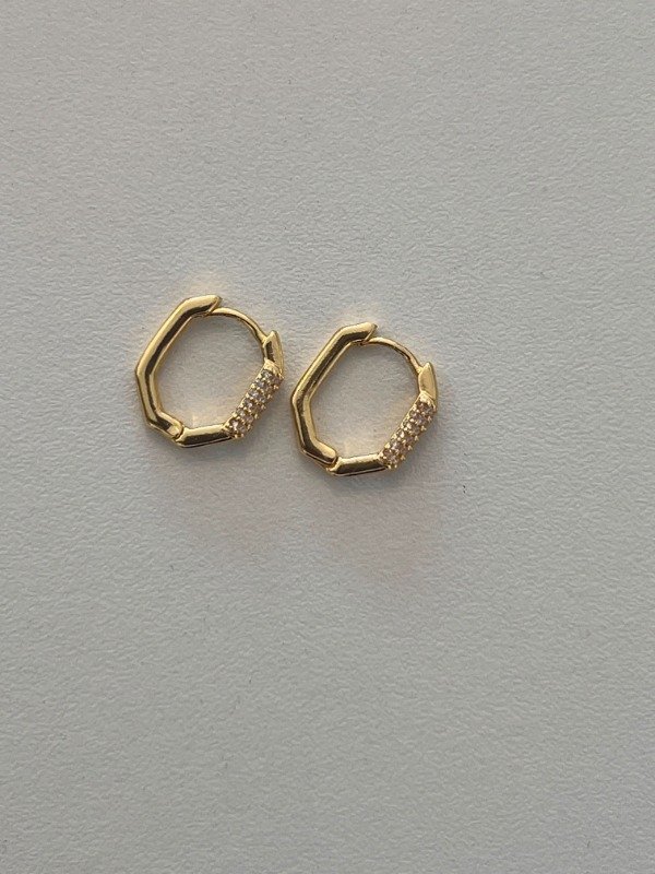 Producto - Aro Alondra Mini acero dorado - 0