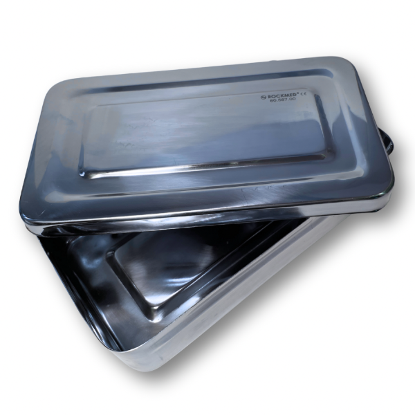 Producto - Caja Para Instrumental Lisa 22x12x5 Acero Inoxidable