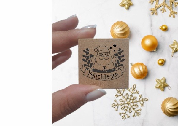Producto - SELLO PAPA NOEL FELICIDADES