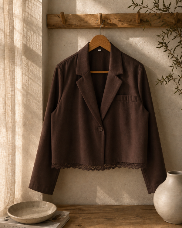 Producto - Blazer Lino con Puntilla - 2