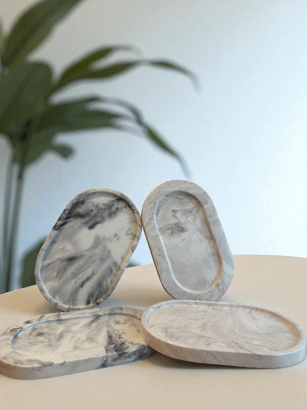 Producto - Bandeja ovalada mod. Marmol chica