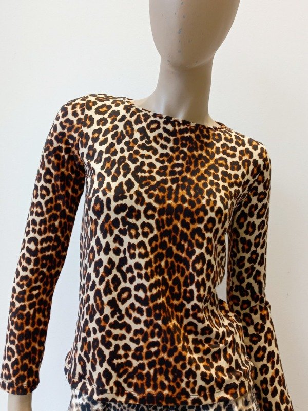 Producto - Manga Larga Cuello Guía Collareta Modal Soft Animal Print (Art. 5682)