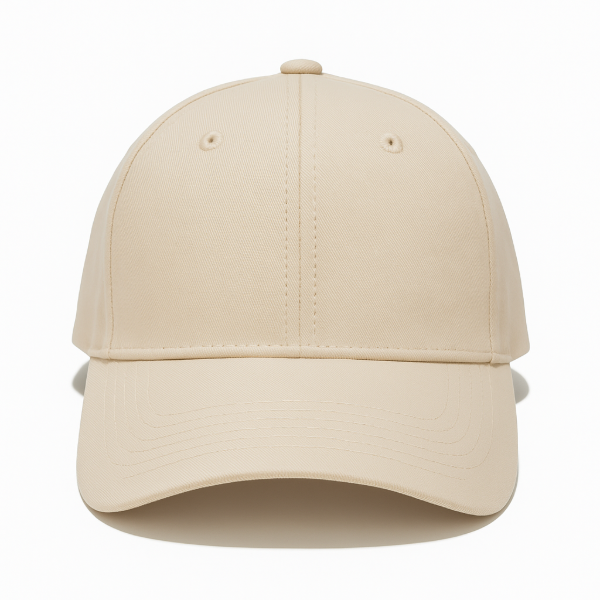 Producto - Gorra de gabardina 6 gajos, color crema, lisa, ideal para personalizar, Urbana