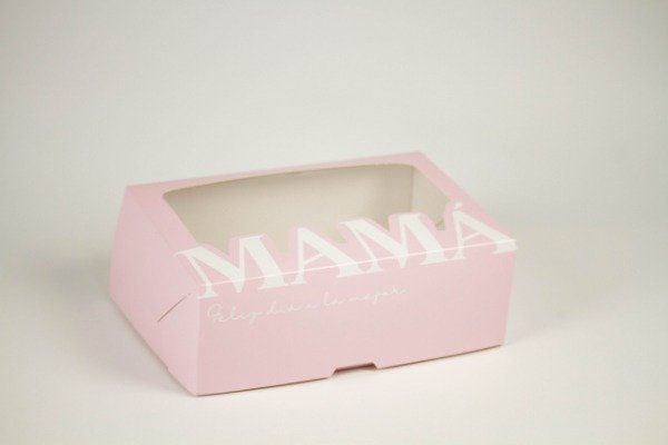 Producto - Caja MAMÁ con visor 20 x 10 x 5 cm