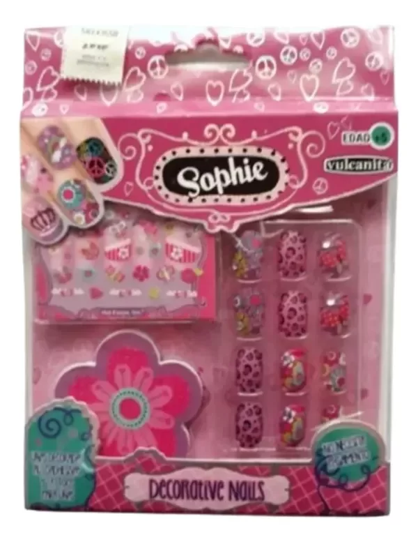 Producto - Sophie Decorative Nails Uñas Autoadhesivas Decoradas (mariposa)