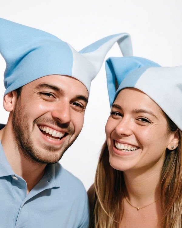 Producto - Gorro Arlequin De Tres Puntas En Friselina Cotillon - 1