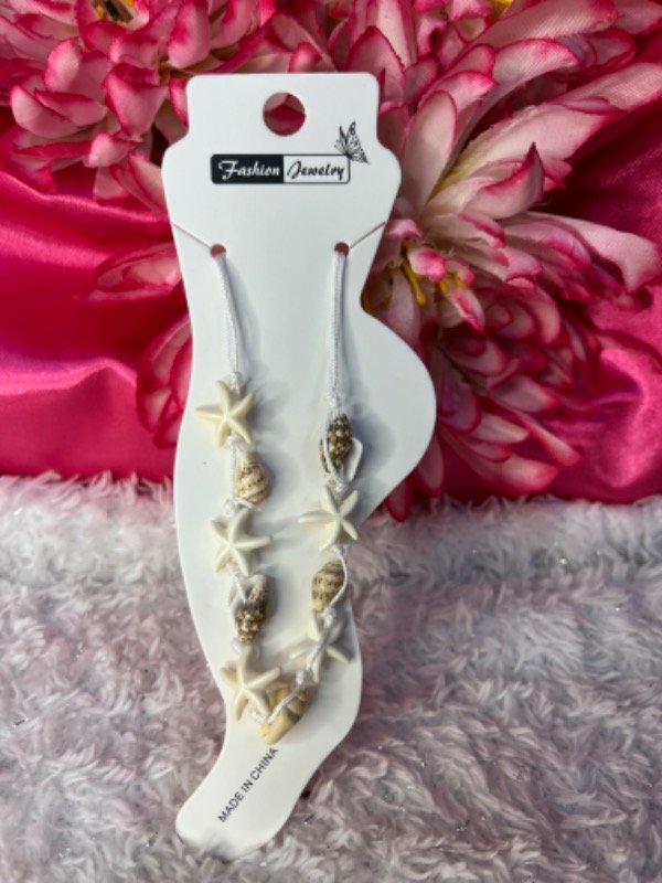 Producto - Tobillera estrellas caracoles