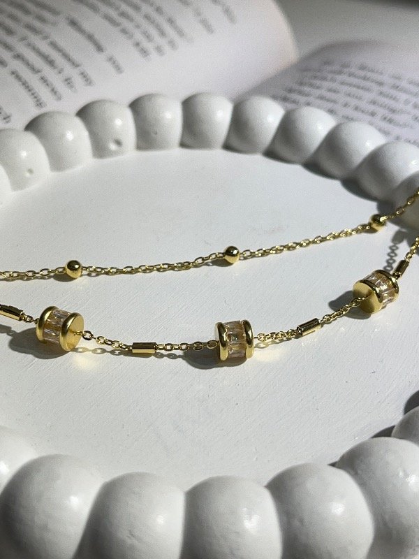 Producto - PULSERA  DIVA DOBLE ACERO DORADO