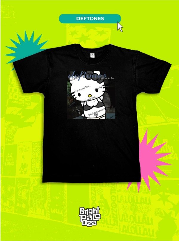 Producto - Remera Kitty Deftones - BRIGHTPALOOZA