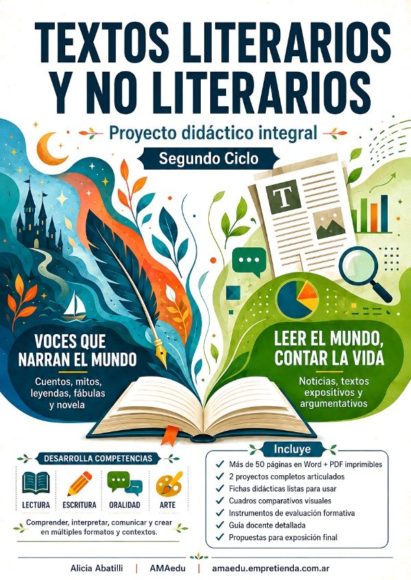 Producto - TEXTOS LITERARIOS Y NO LITERARIOS - La Noticia (Segundo Ciclo)
