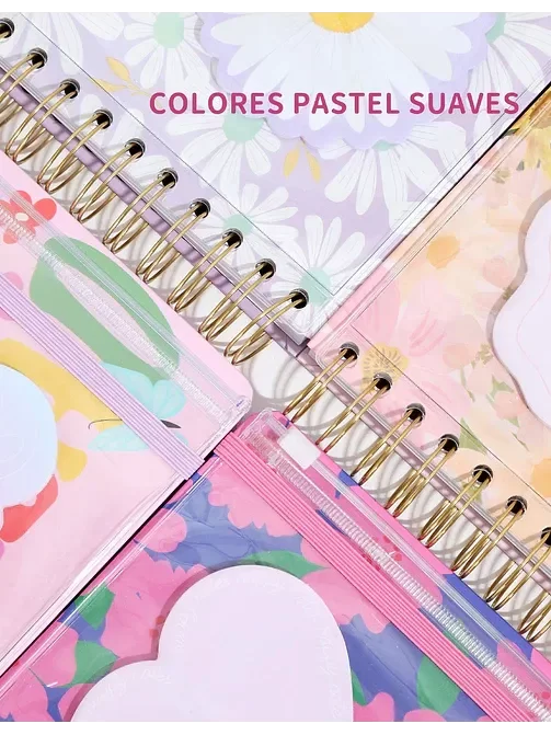 Producto - Cuaderno Espiral tapa dura + Estuche Pvc + Post It Primavera - 5