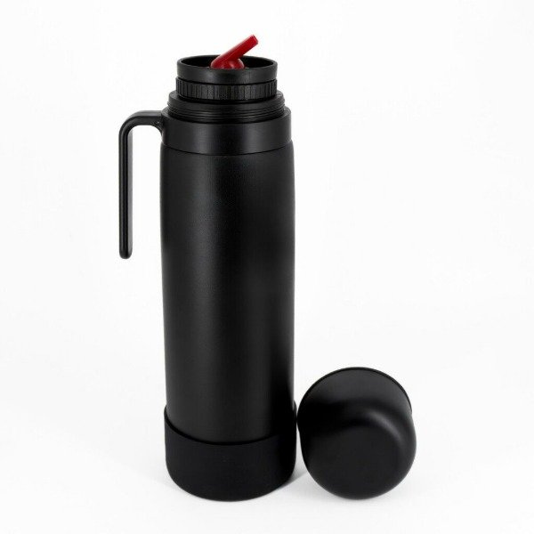 Producto - TERMO MEDIA MANIJA 1L NEGRO