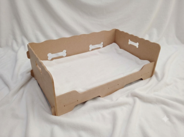 Producto - Camita Rustica Aimara para perros-blant - 1