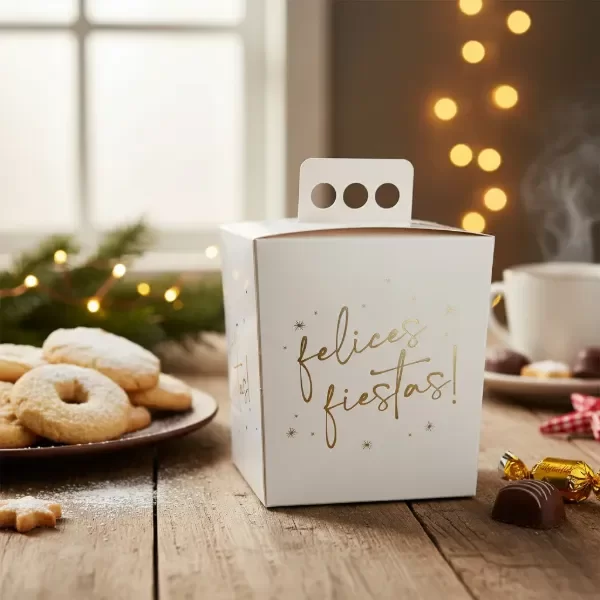 Producto - Caja para pan dulce MEDIO KILO diseño LETRAS DORADAS 15x15x18