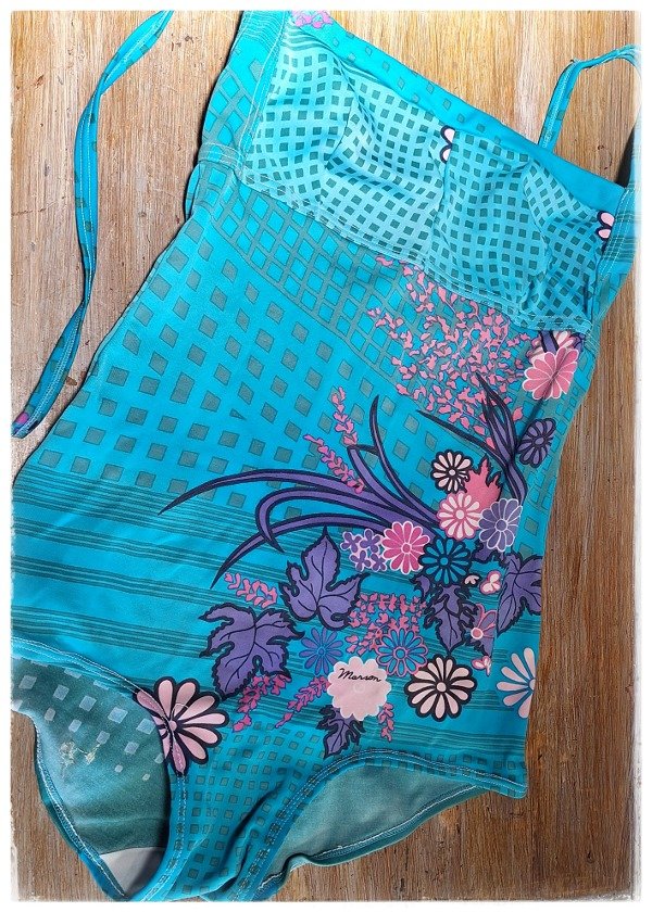 Producto - Malla vintage Estampado Turquesa