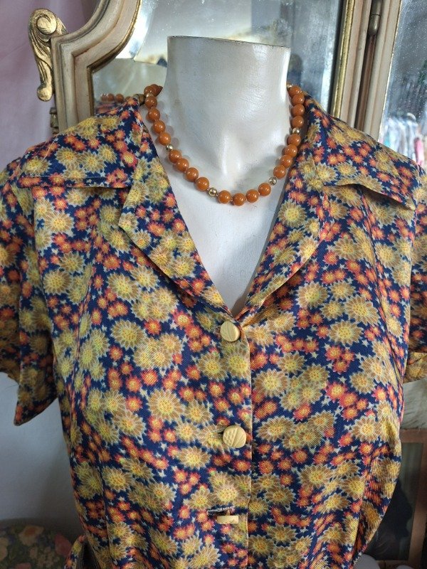 Producto - Vestido Vintage Camisero Estampado - 1