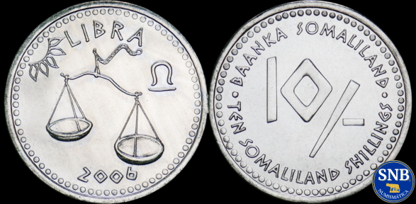 Producto - Somalilandia - 10 Chelines (2006) KM #15 Libra