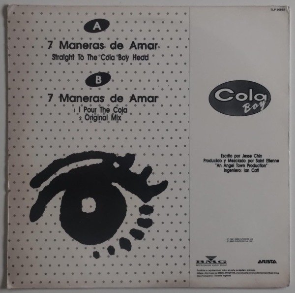 Producto - COLA BOY 7 Ways To Love Vinilo 12 ARG 1991 3 Mixes House - 3