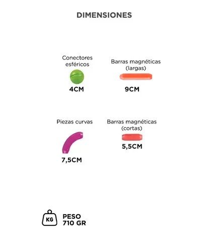 Producto - Juego De Construcción Gadnic 100 Piezas Magnéticas - 3