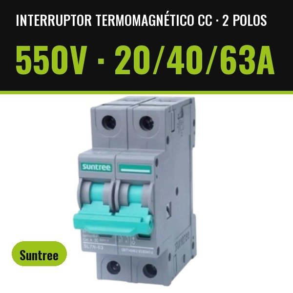 Producto - Interruptores Termomagnéticos CC 550V-20/40/63A - 0