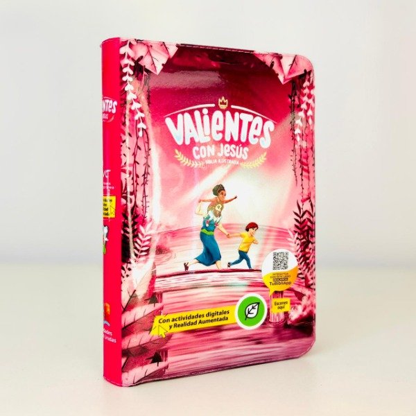 Producto - BIBLIA RVC VALIENTES CON JESUS ROSA GRANDE
