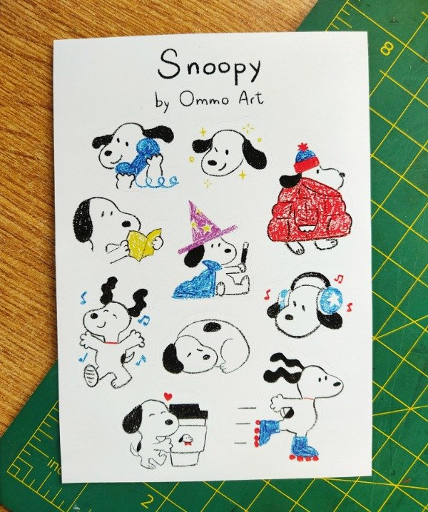 Producto - Set de stickers Snoopy