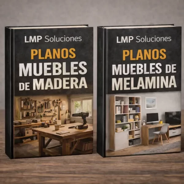 Producto - EBOOK +900 PLANOS MUEBLES DE MADERA MACIZA, MDF Y MELAMINA