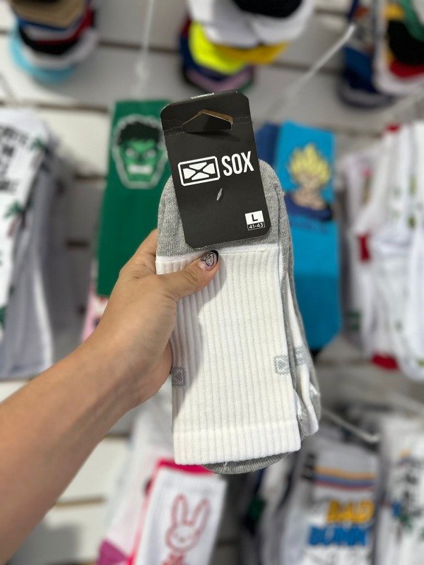 Producto - SOX antideslizantes blancas L