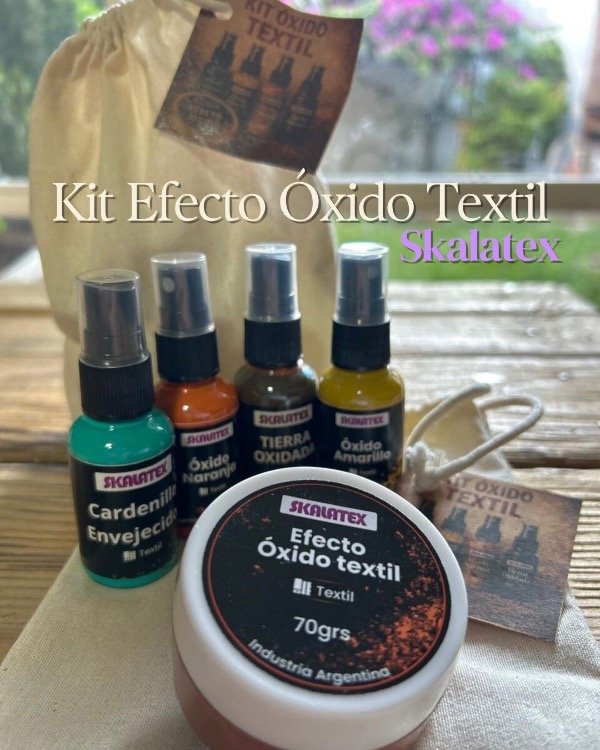 Producto - KIT Efecto Óxido Textil + 4 tintas