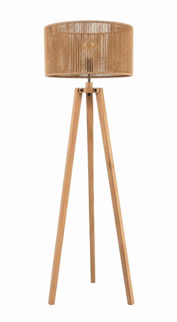 Producto - Lampara de pie Nórdica con pantalla de hilo artesanal