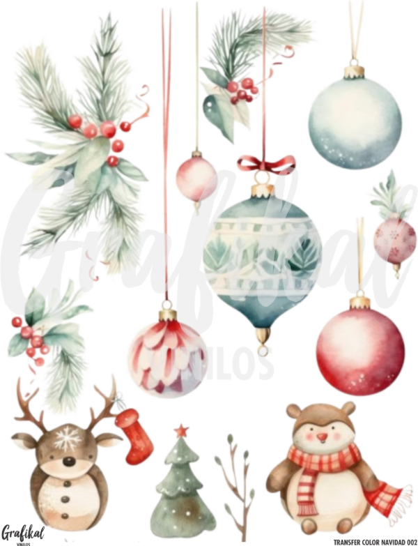 Producto - Transfer Color Navidad 002