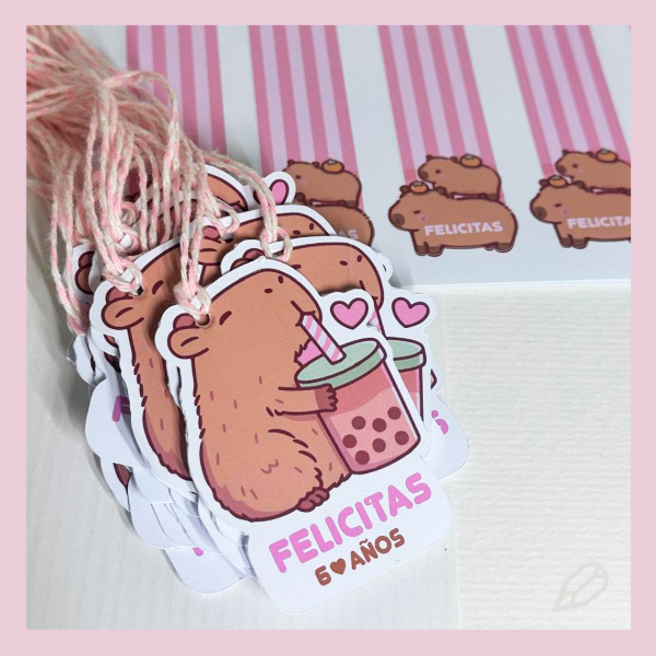 Producto - Tags + cierrabolsas X 10