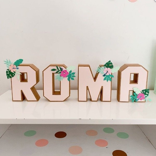 Producto - NUMEROS Y LETRAS 3D