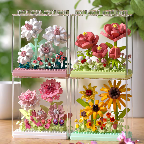 Producto - Mini Blocks Eternal Flowers Base Cuadrada
