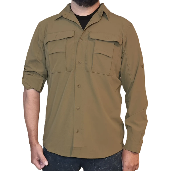 Producto - Camisa Trekking Elt 3722 Beige Oscuro